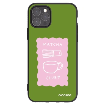 Picasee Apple iPhone 11 Pro Hülle - Schwarzes Silikon - Matcha club