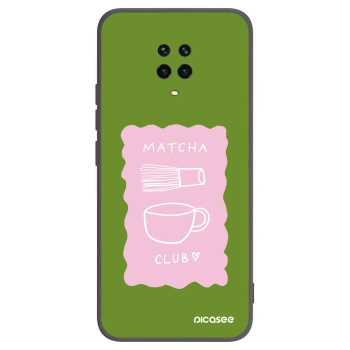 Picasee Xiaomi Redmi Note 9 Pro Hülle - Schwarzes Silikon - Matcha club