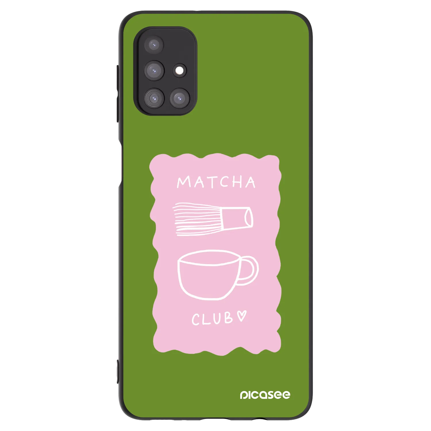Picasee Samsung Galaxy M31s Hülle - Schwarzes Silikon - Matcha club