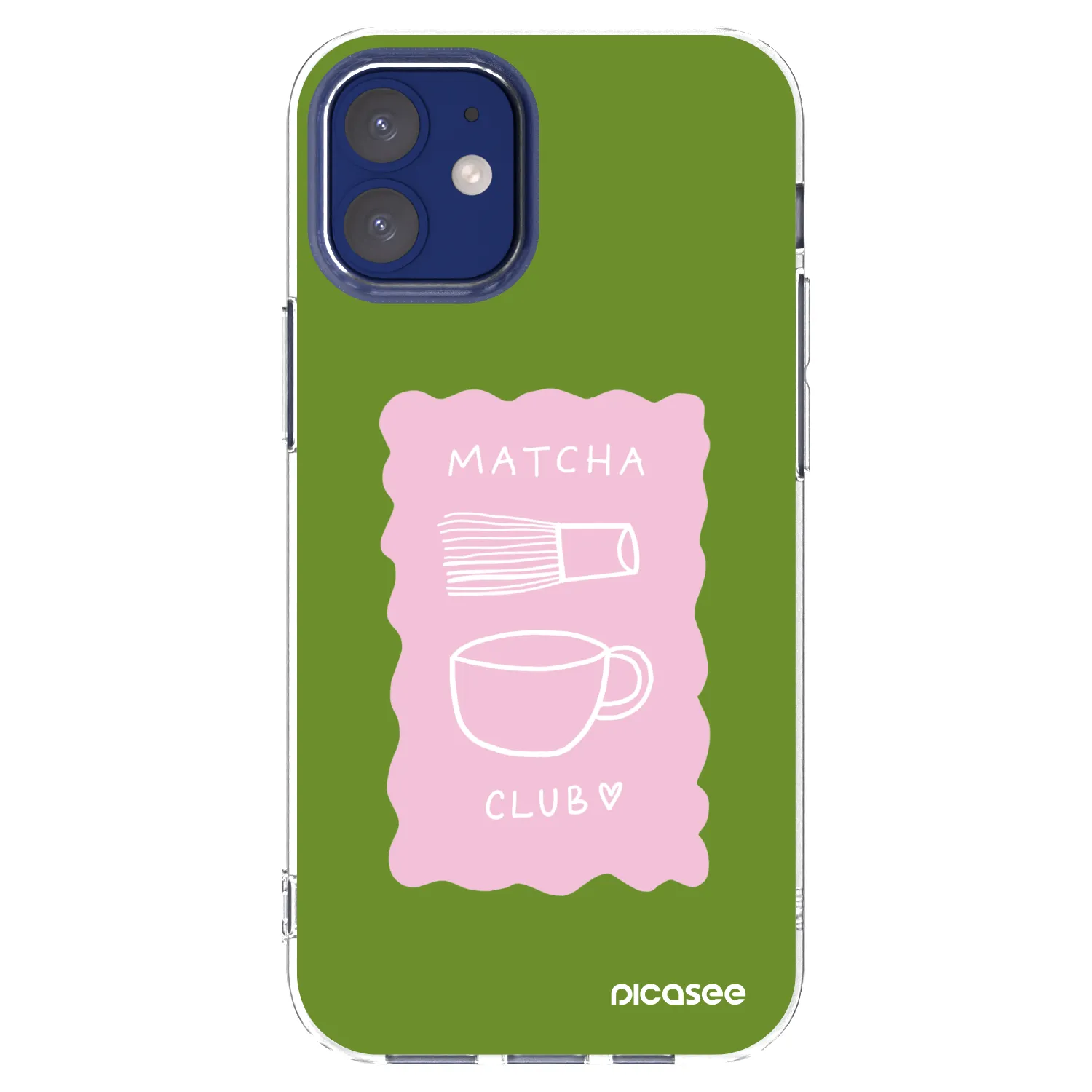 Picasee Apple iPhone 12 mini Hülle - Transparentes Silikon - Matcha club