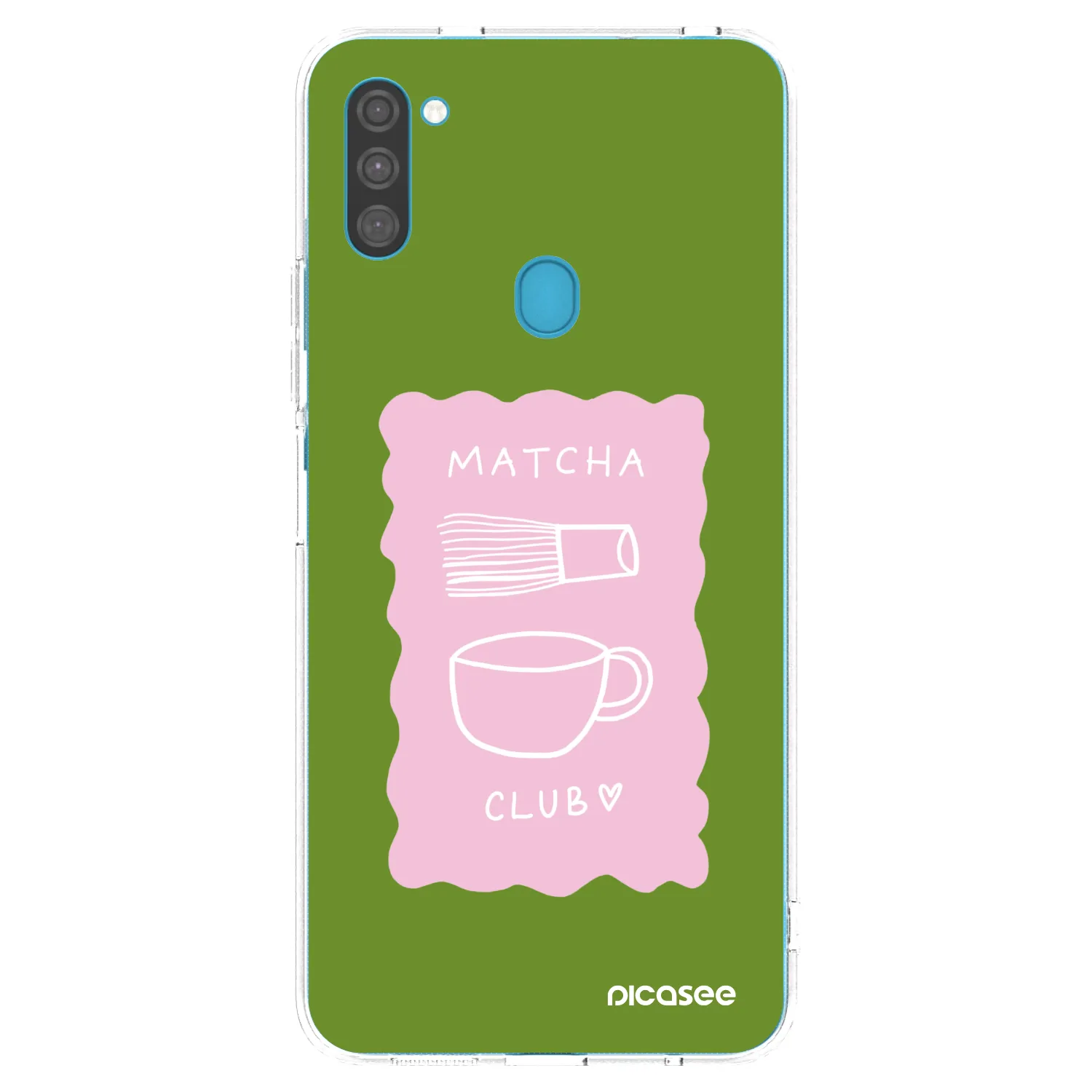 Picasee Samsung Galaxy M11 Hülle - Transparentes Silikon - Matcha club