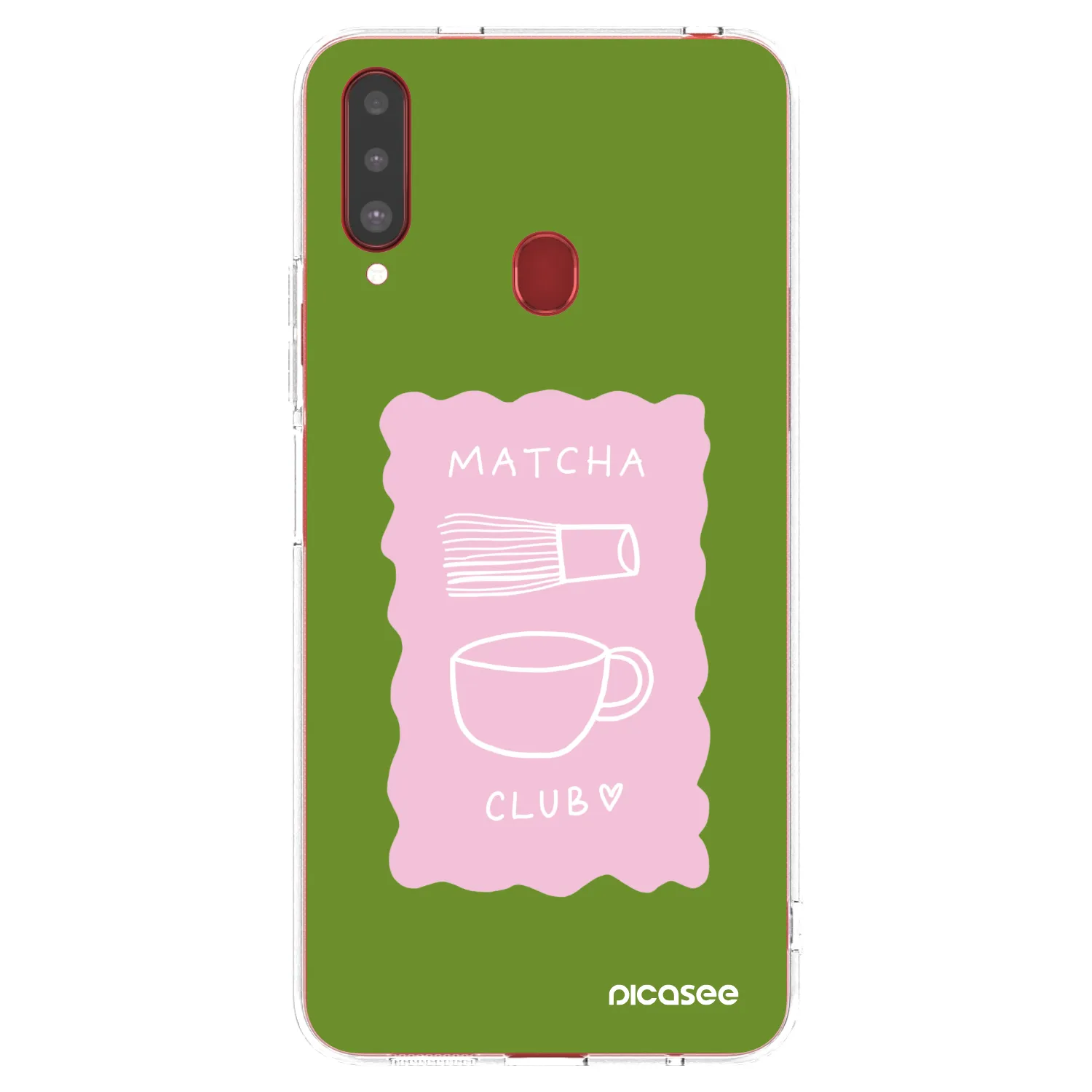 Picasee Samsung Galaxy A20s Hülle - Transparentes Silikon - Matcha club
