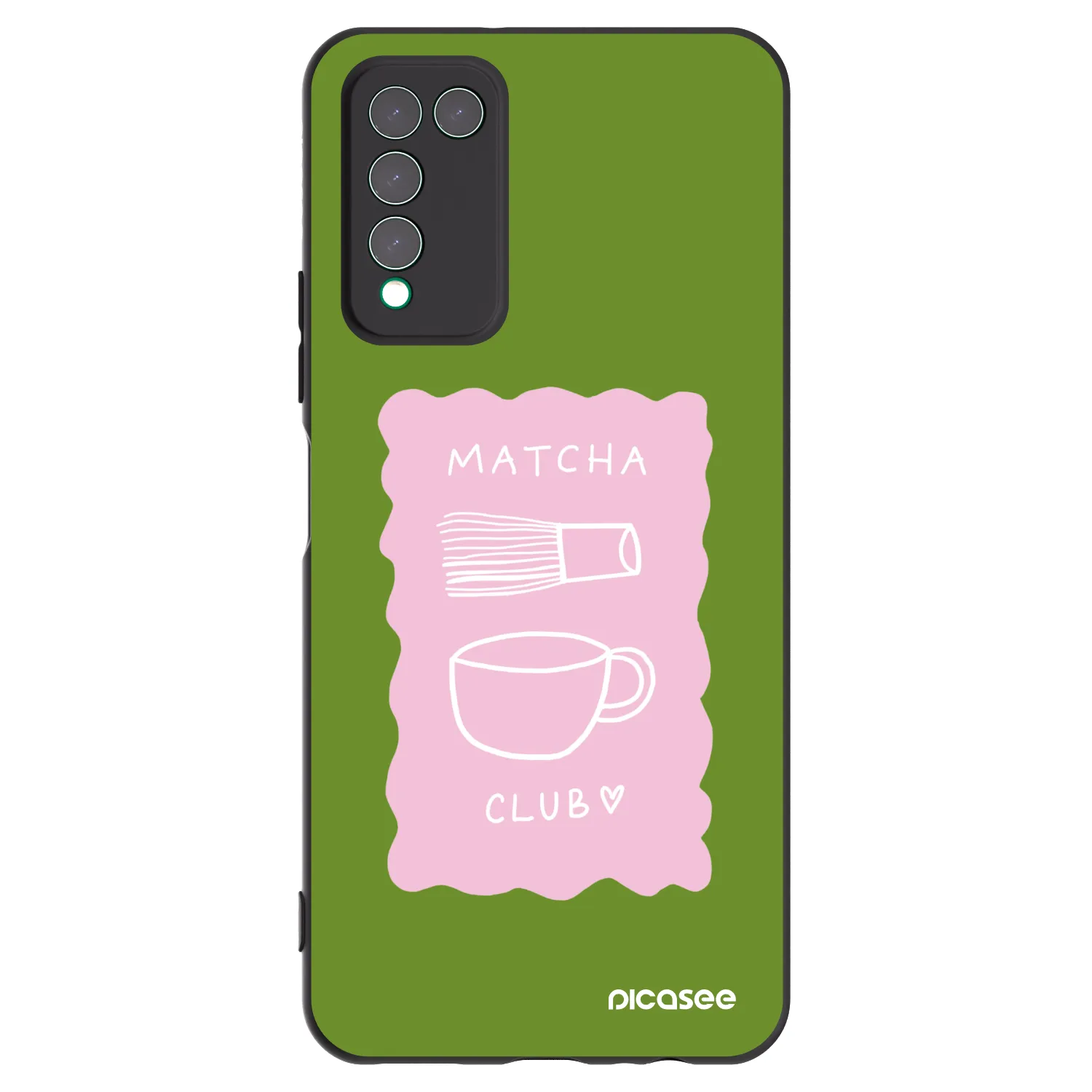 Picasee Honor 10X Lite Hülle - Schwarzes Silikon - Matcha club