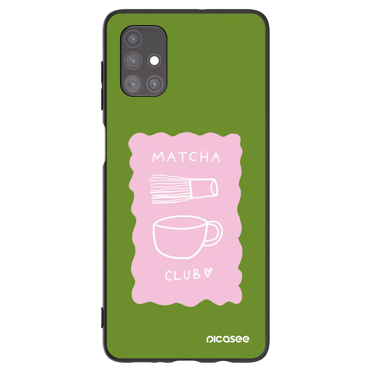 Picasee Samsung Galaxy M51 M515F Hülle - Schwarzes Silikon - Matcha club