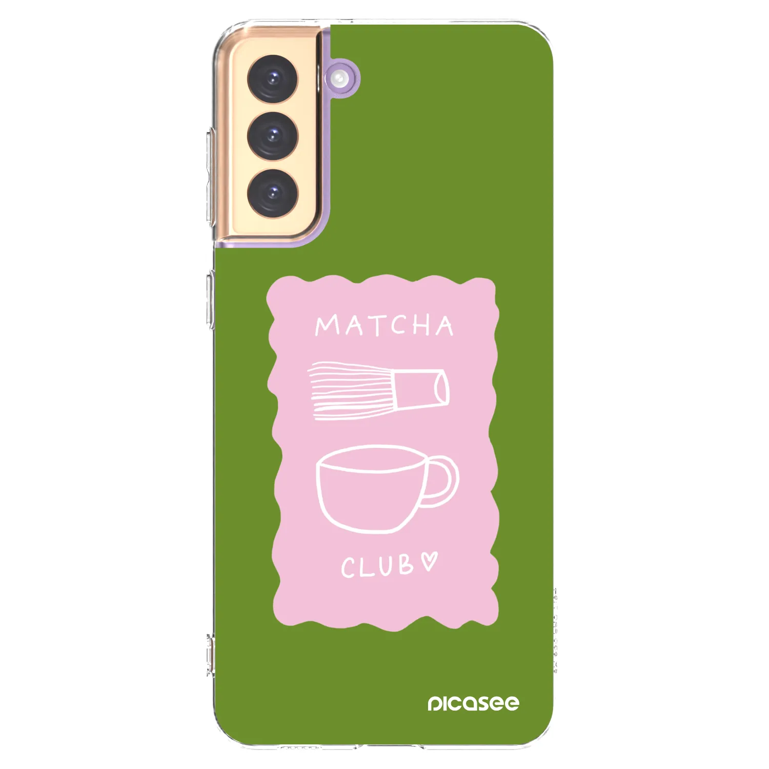 Picasee Samsung Galaxy S21+ 5G G996F Hülle - Transparentes Silikon - Matcha club