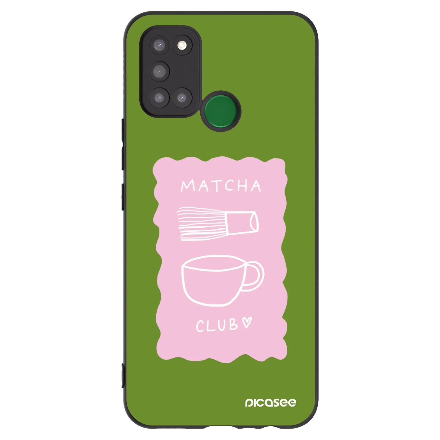 Picasee Realme 7i Hülle - Schwarzes Silikon - Matcha club