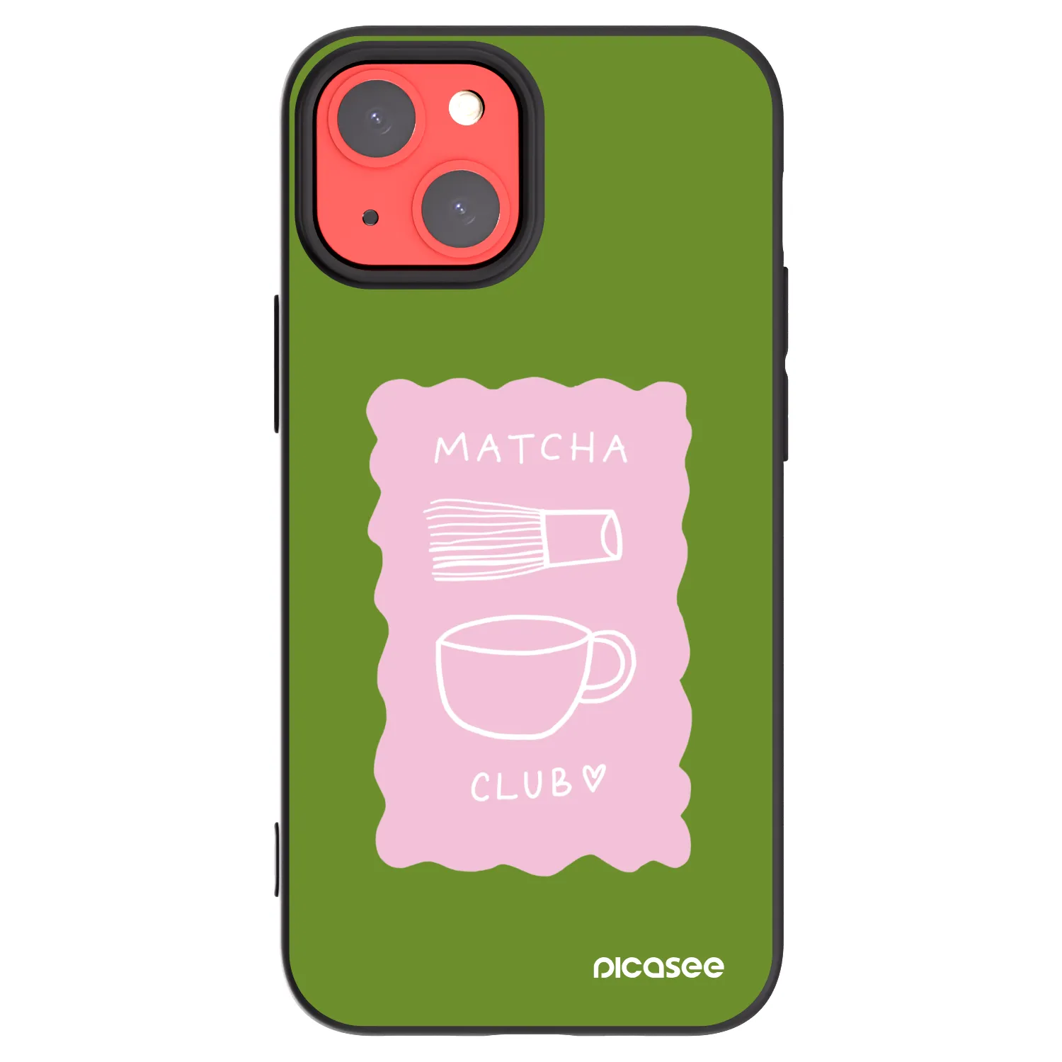 Picasee Apple iPhone 13 mini Hülle - Schwarzes Silikon - Matcha club