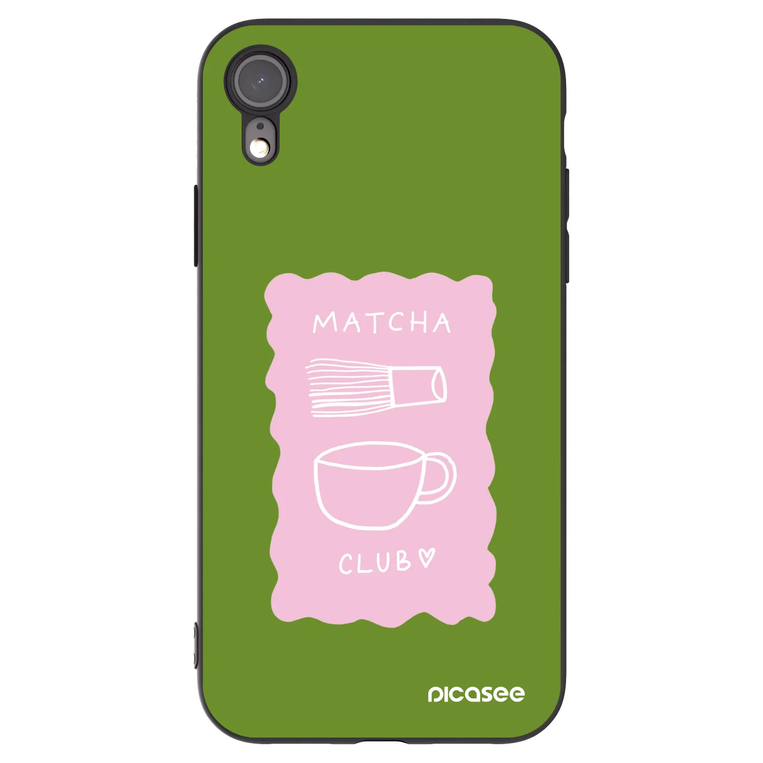 Picasee Apple iPhone XR Hülle - Schwarzes Silikon - Matcha club