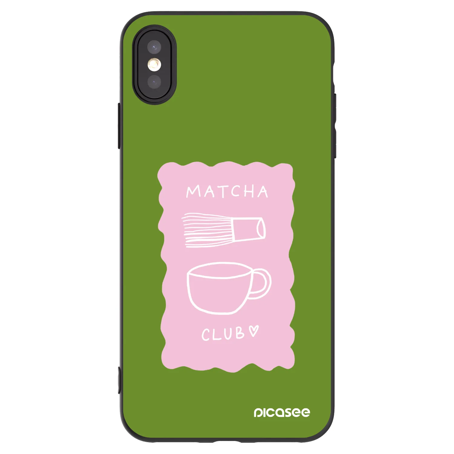 Picasee Apple iPhone XS Max Hülle - Schwarzes Silikon - Matcha club