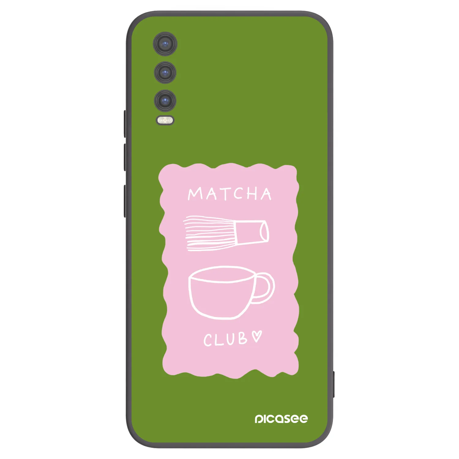 Picasee Vivo Y20s Hülle - Schwarzes Silikon - Matcha club