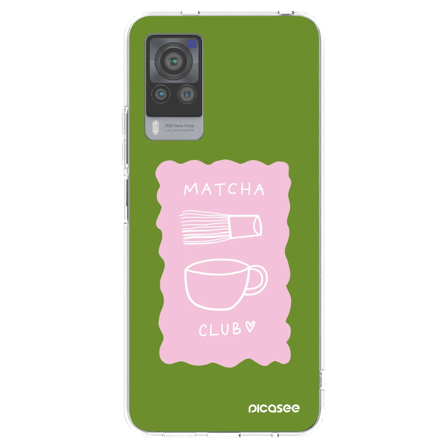 Picasee Vivo X60 Pro 5G Hülle - Transparentes Silikon - Matcha club