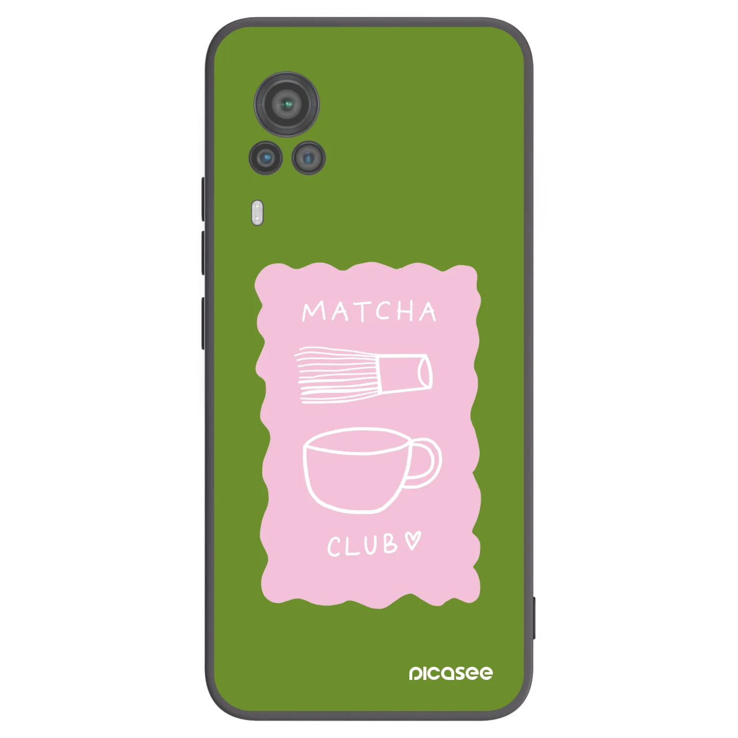 Picasee Vivo X60 Pro 5G Hülle - Schwarzes Silikon - Matcha club