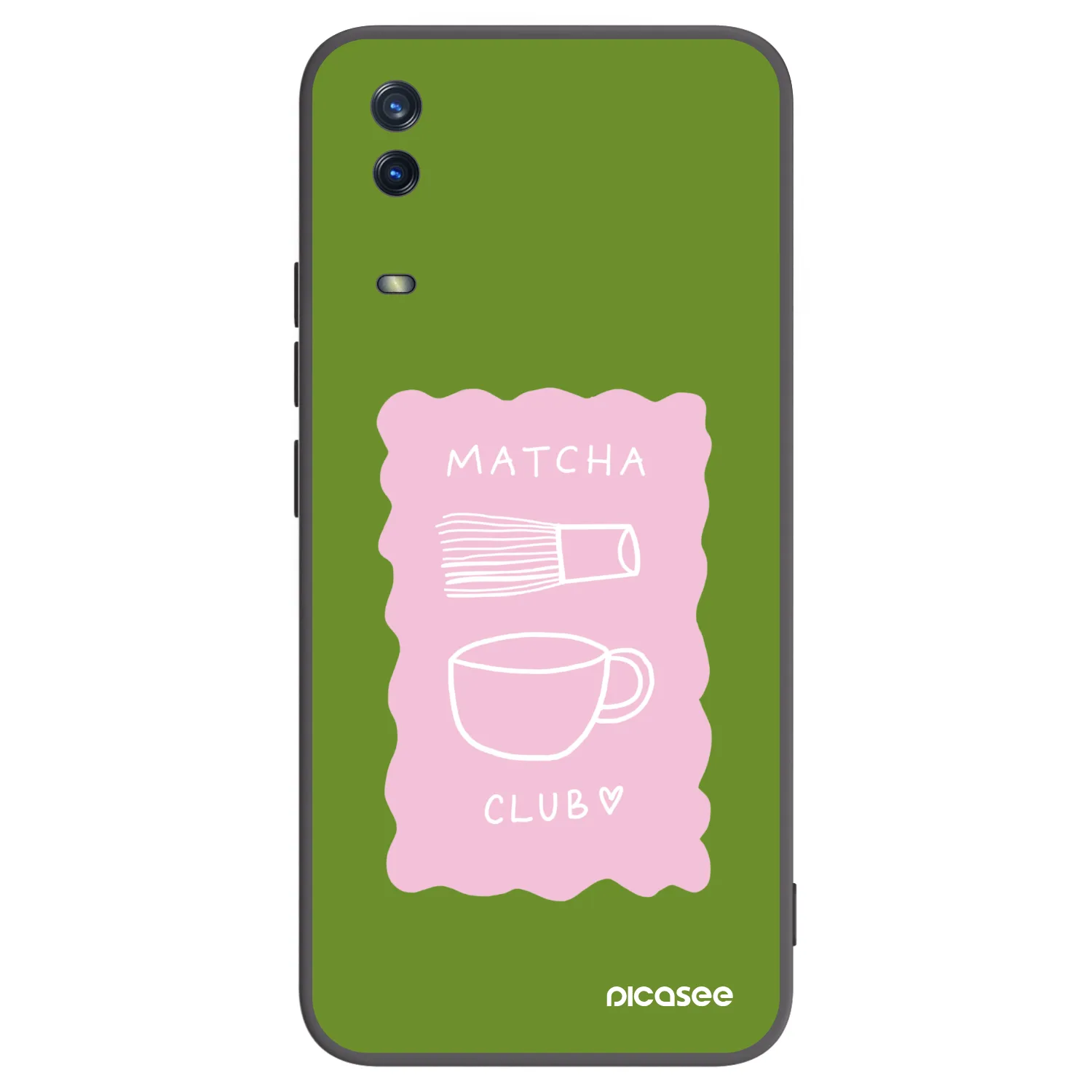 Picasee Vivo Y11s Hülle - Schwarzes Silikon - Matcha club