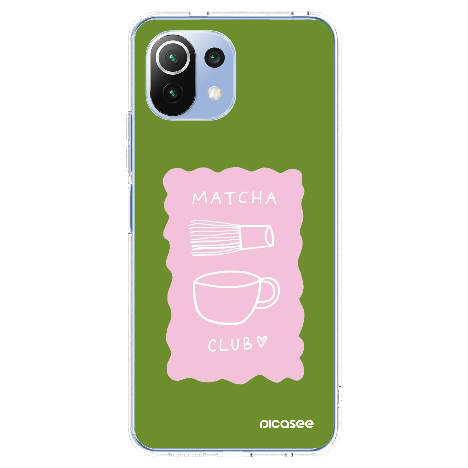 Picasee Xiaomi 11 Lite 5G NE Hülle - Transparentes Silikon - Matcha club