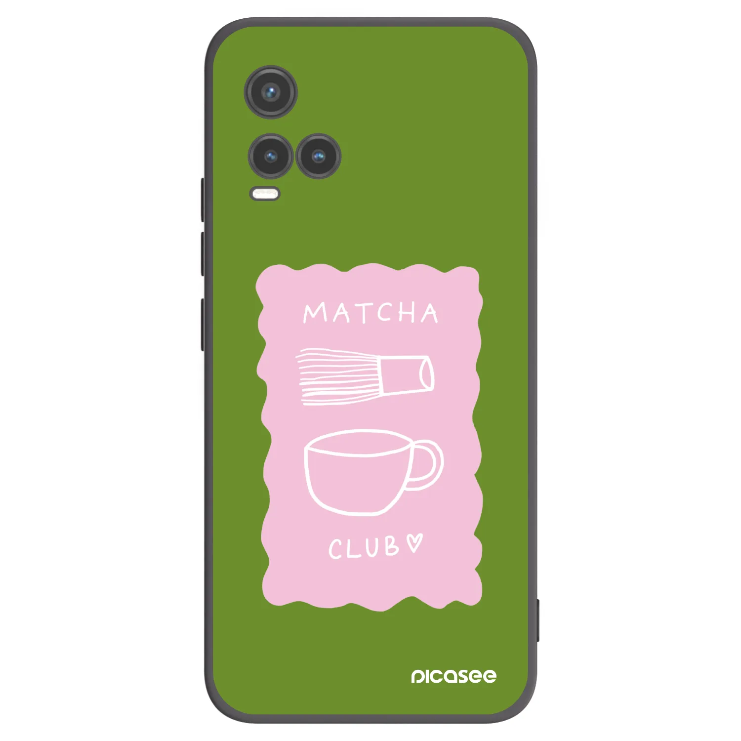Picasee Vivo Y33s Hülle - Schwarzes Silikon - Matcha club