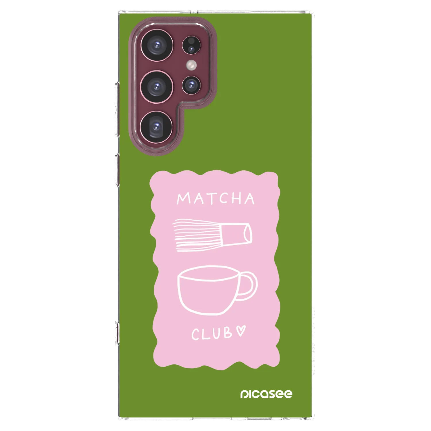 Picasee Samsung Galaxy S22 Ultra 5G Hülle - Transparentes Silikon - Matcha club