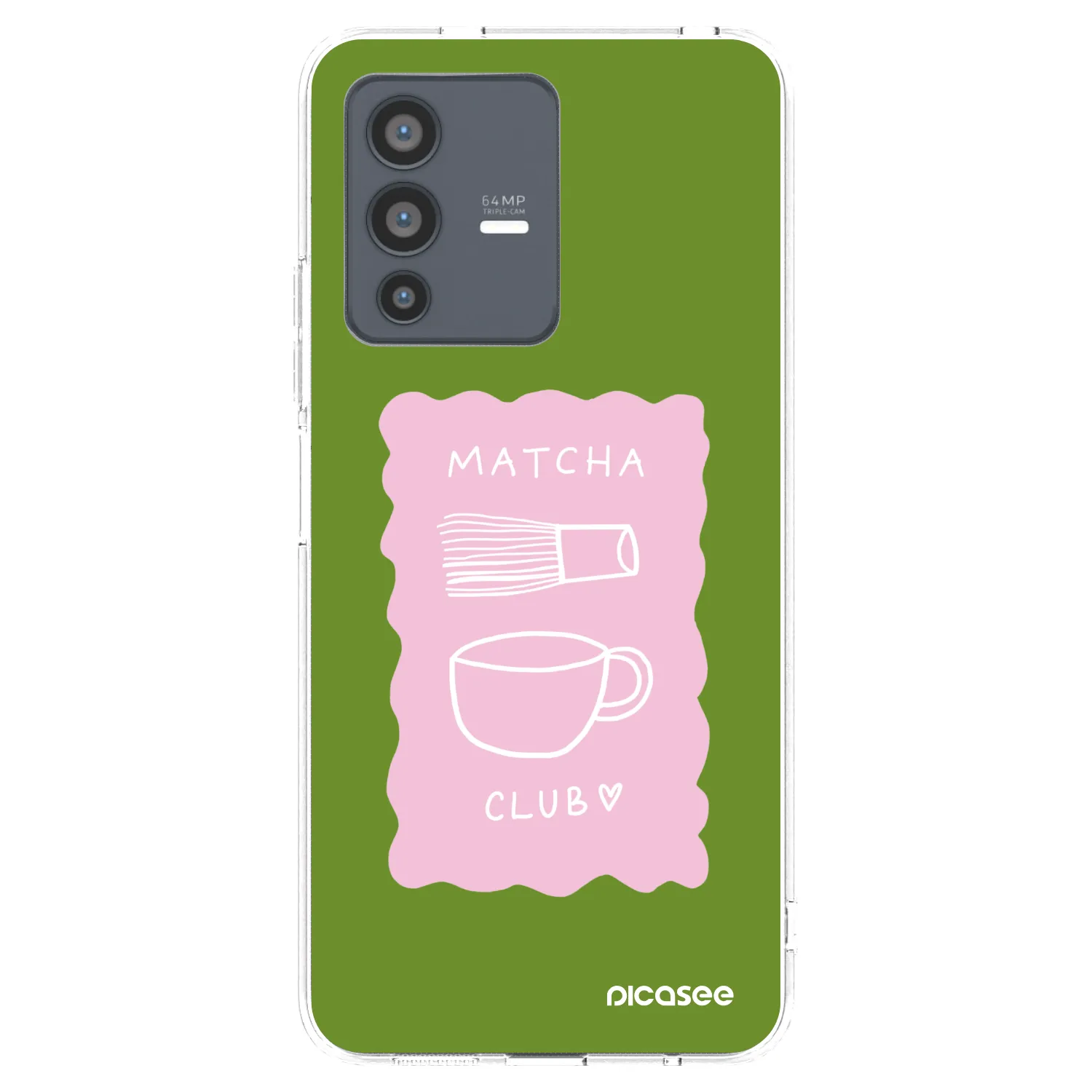 Picasee Vivo V23 5G Hülle - Transparentes Silikon - Matcha club