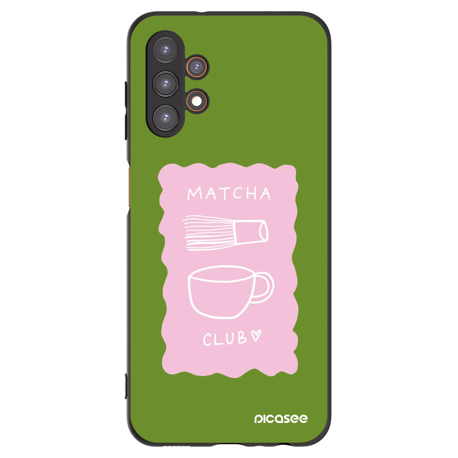 Picasee Samsung Galaxy A13 4G A135 Hülle - Schwarzes Silikon - Matcha club