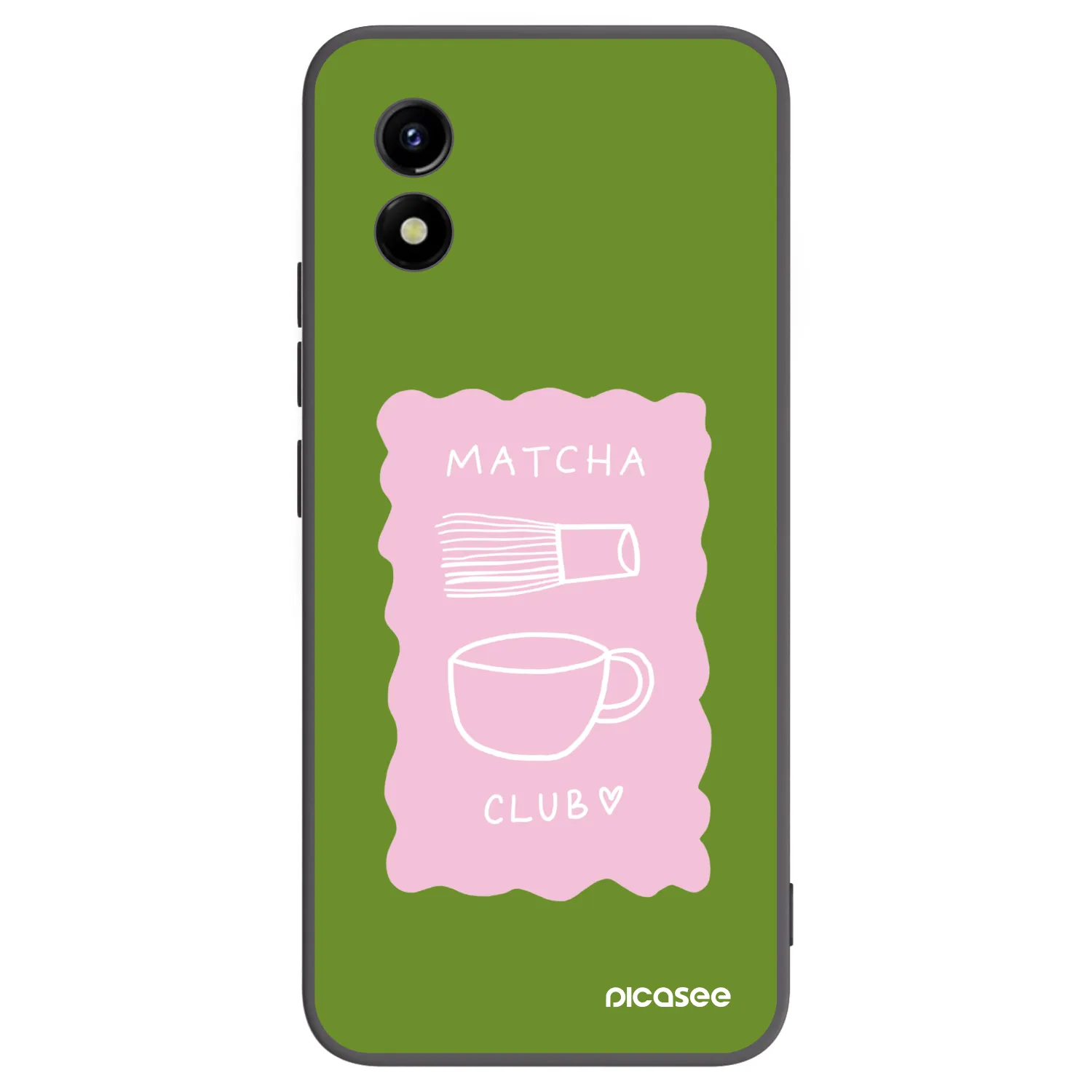 Picasee Vivo Y01 Hülle - Schwarzes Silikon - Matcha club