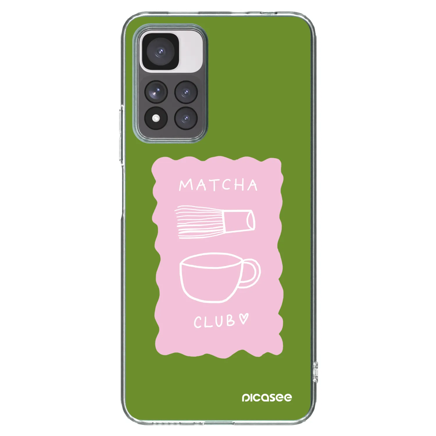 Picasee Xiaomi Redmi Note 11 Pro+ 5G Hülle - Transparentes Silikon - Matcha club