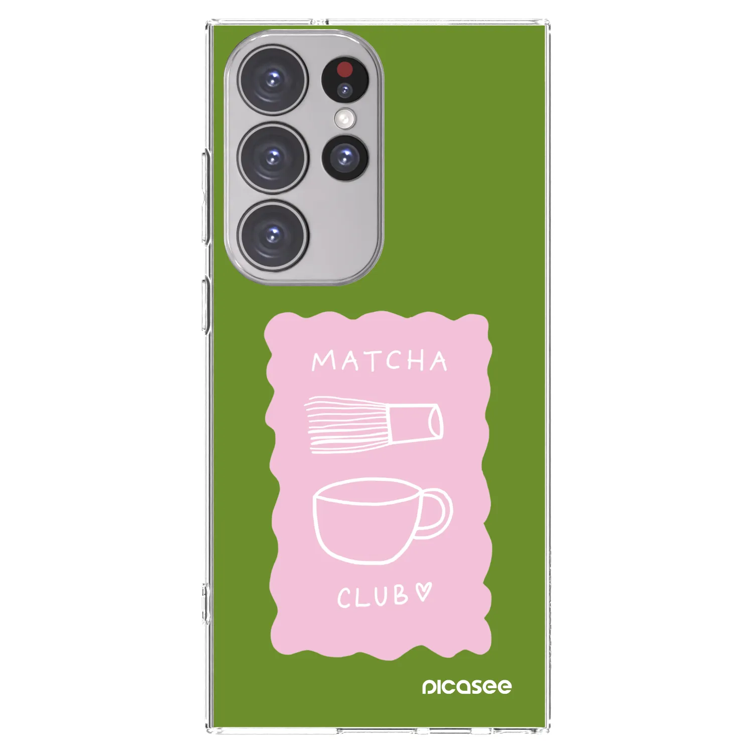 Picasee Samsung Galaxy S23 Ultra 5G Hülle - Transparentes Silikon - Matcha club