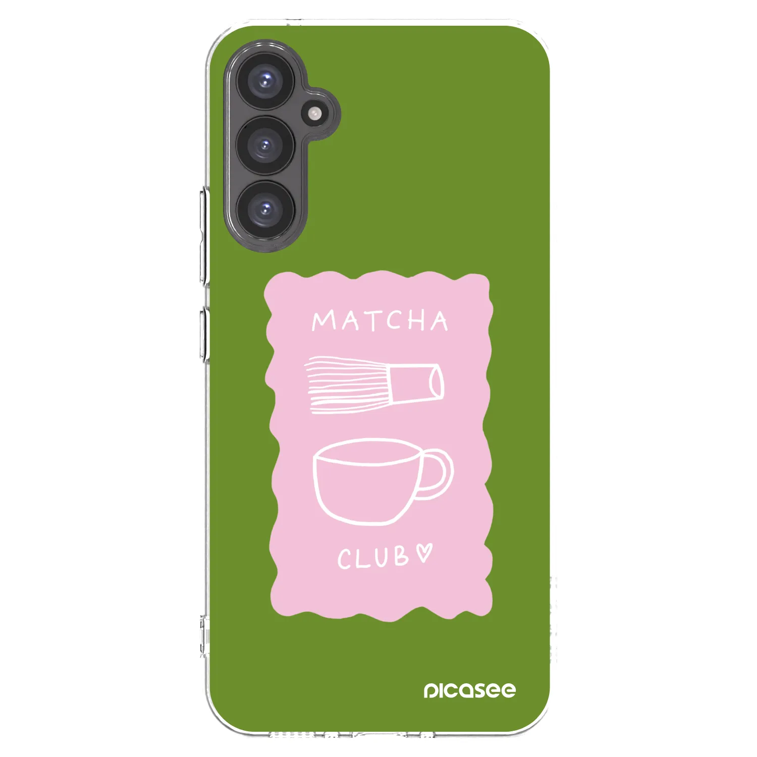 Picasee Samsung Galaxy A34 5G A346B Hülle - Transparentes Silikon - Matcha club