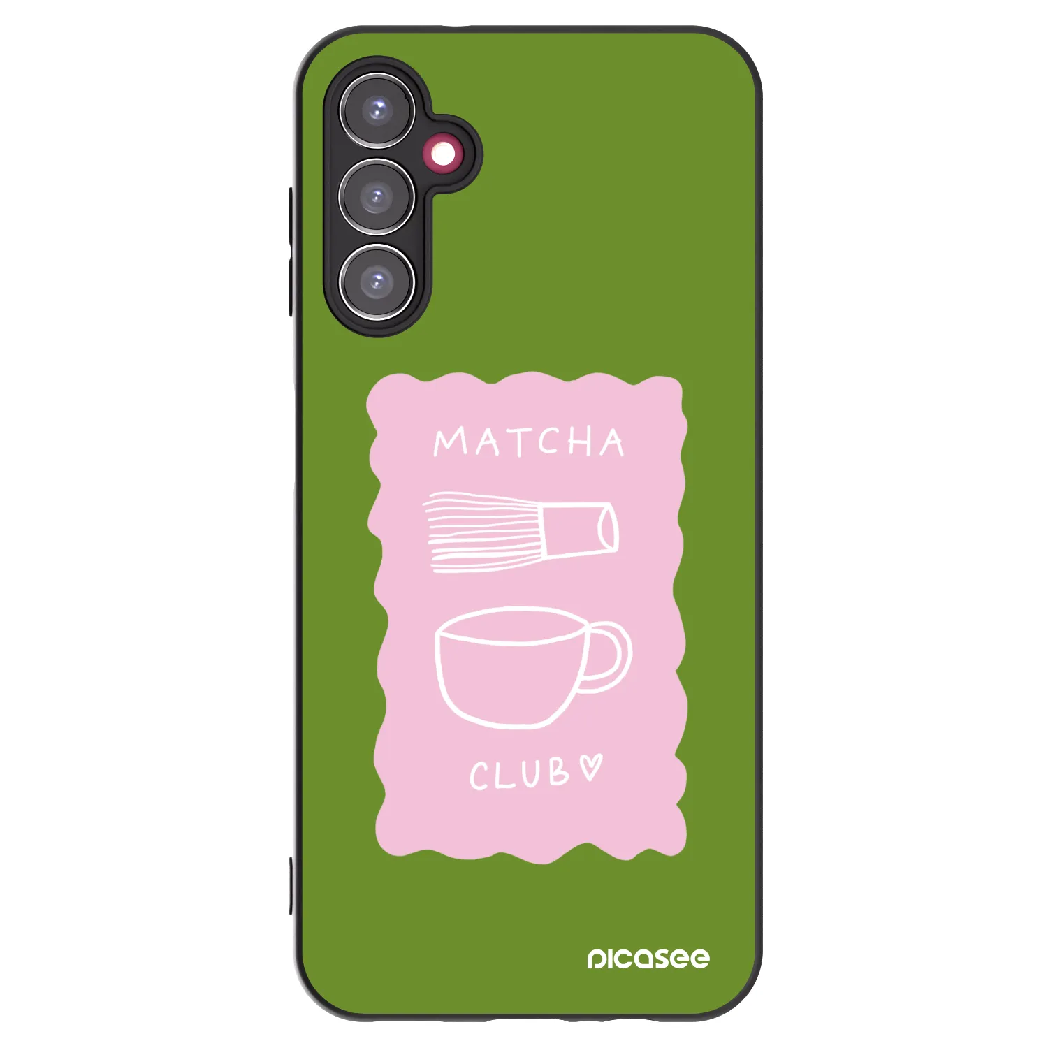 Picasee Samsung Galaxy A14 4G A145R Hülle - Schwarzes Silikon - Matcha club