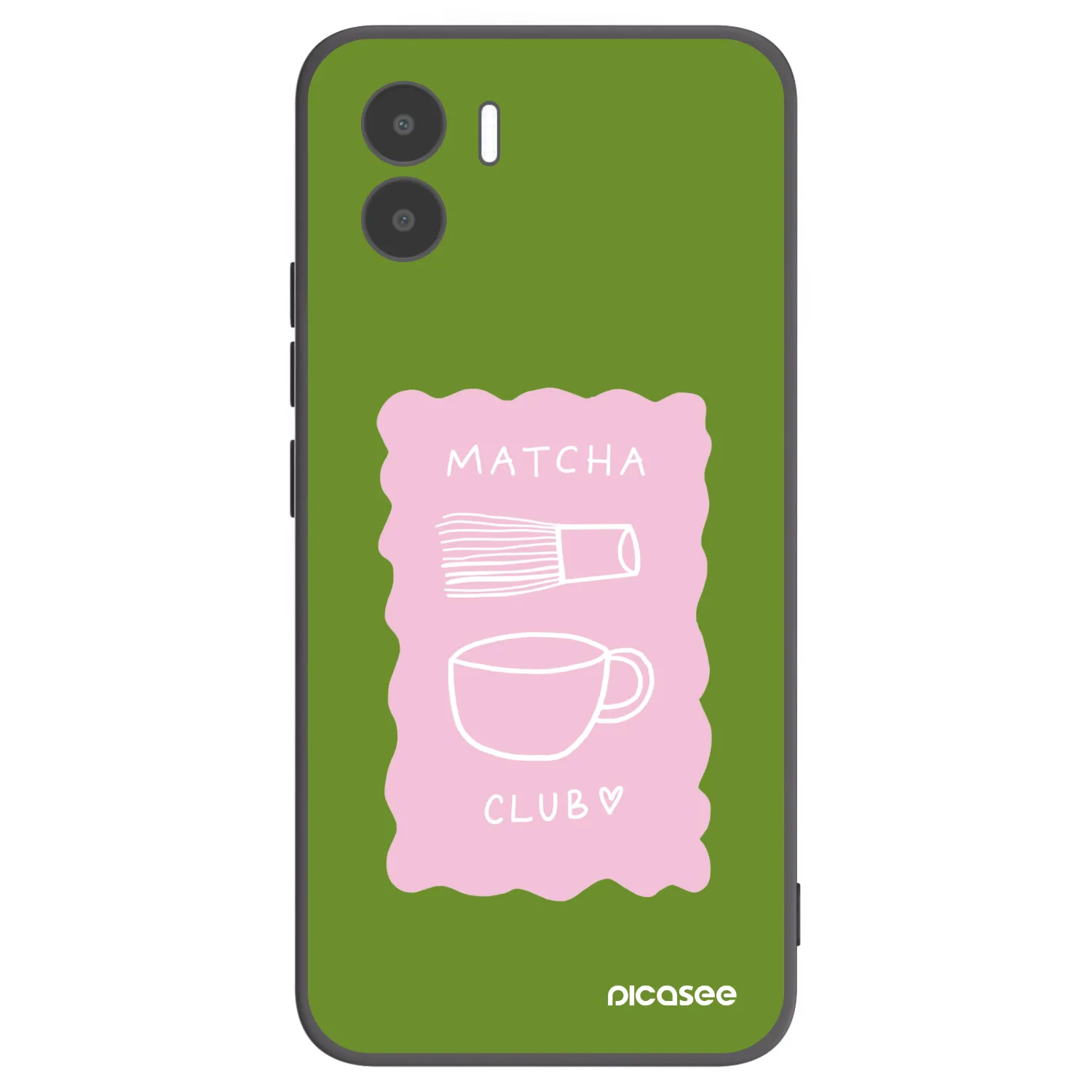 Picasee Xiaomi Redmi A2 Hülle - Schwarzes Silikon - Matcha club