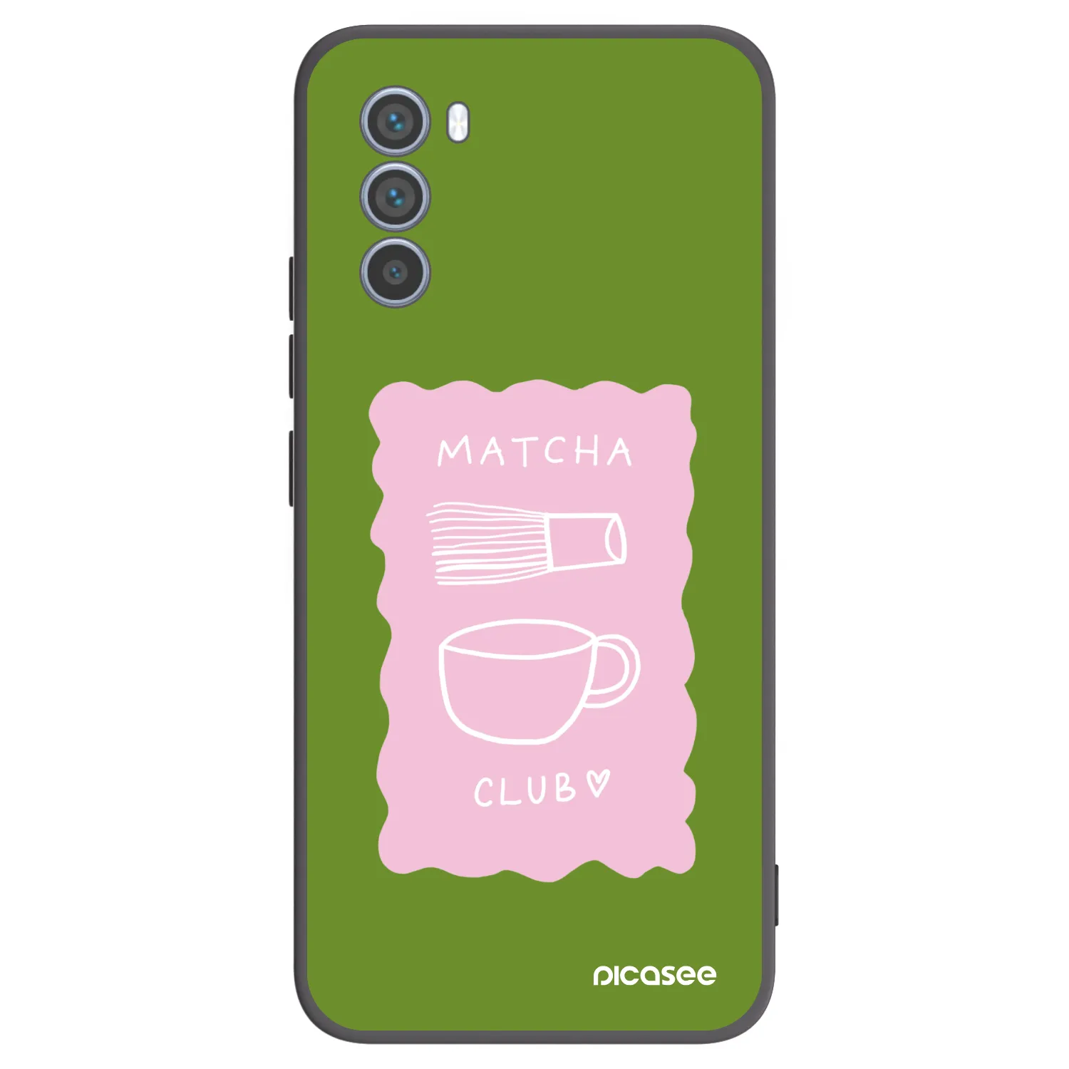 Picasee Motorola Moto G62 Hülle - Schwarzes Silikon - Matcha club