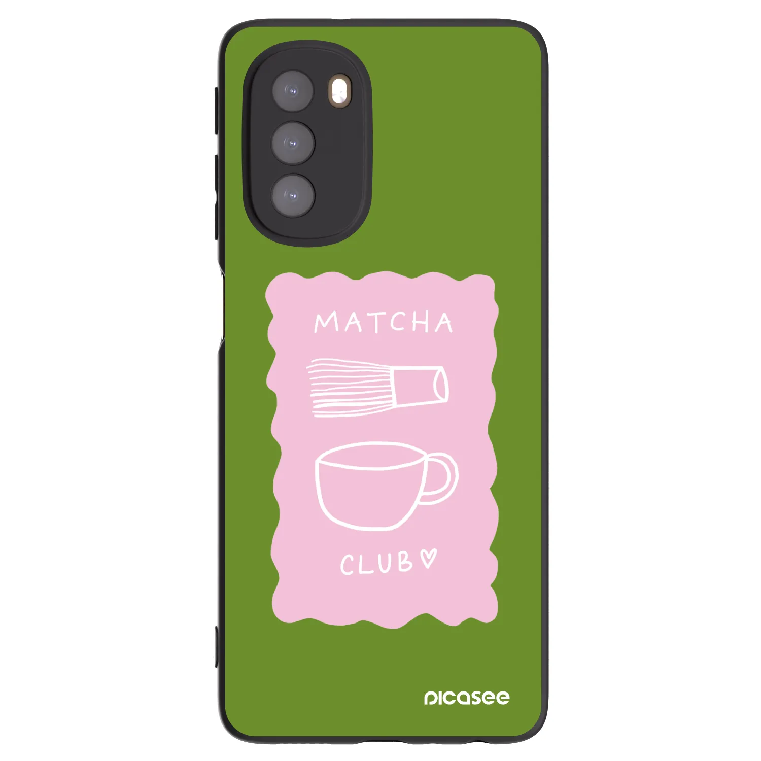 Picasee Motorola Moto G51 Hülle - Schwarzes Silikon - Matcha club