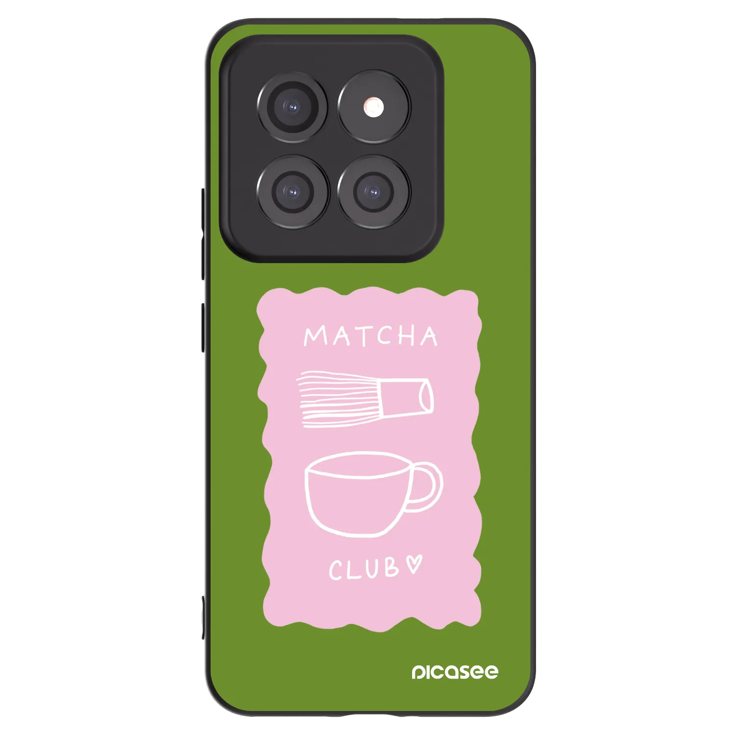 Picasee Xiaomi 14 Pro Hülle - Schwarzes Silikon - Matcha club