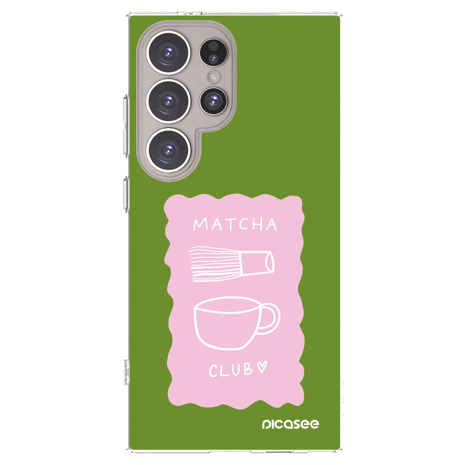 Picasee Samsung Galaxy S24 Ultra S928B 5G Hülle - Transparentes Silikon - Matcha club