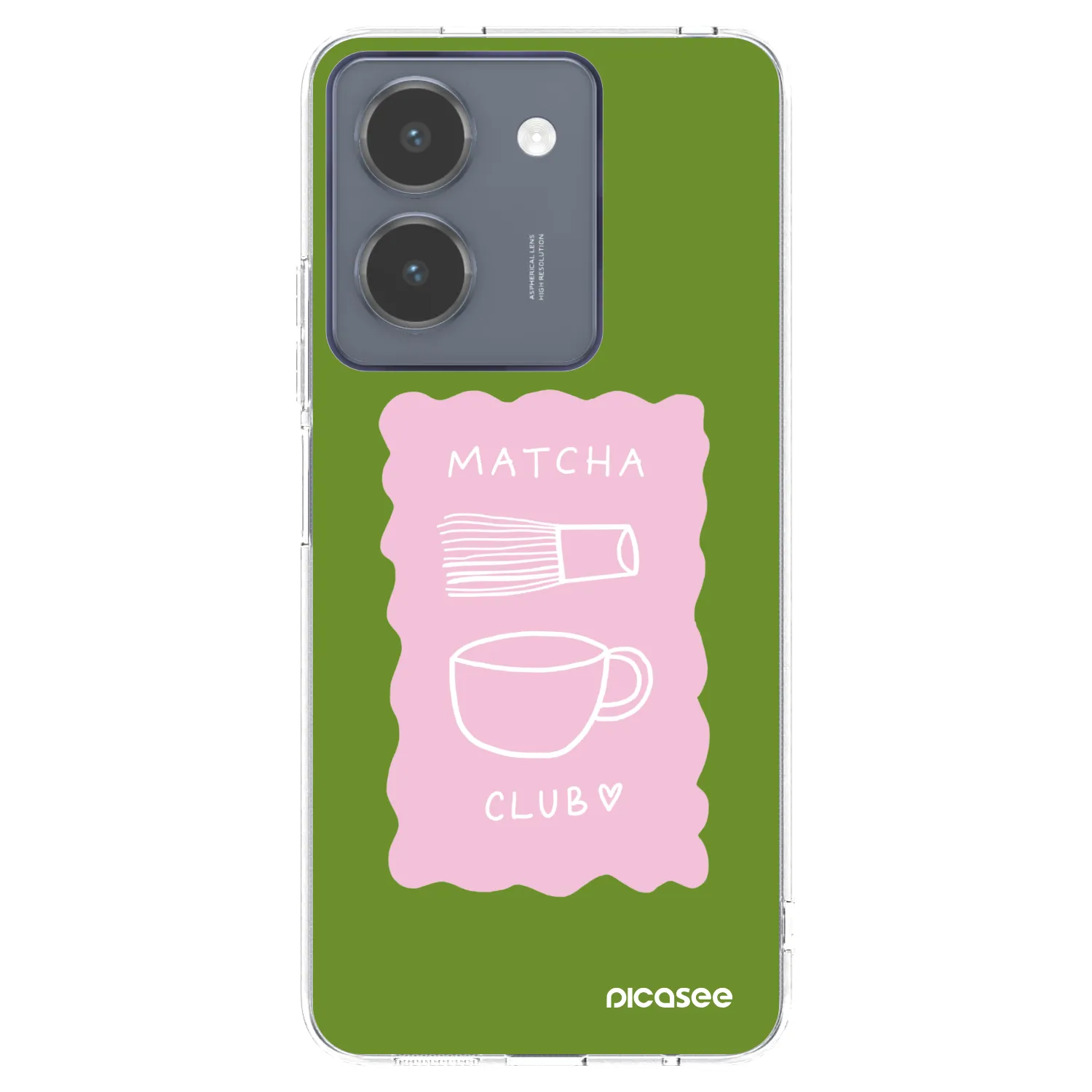 Picasee Vivo Y36 4G Hülle - Transparentes Silikon - Matcha club