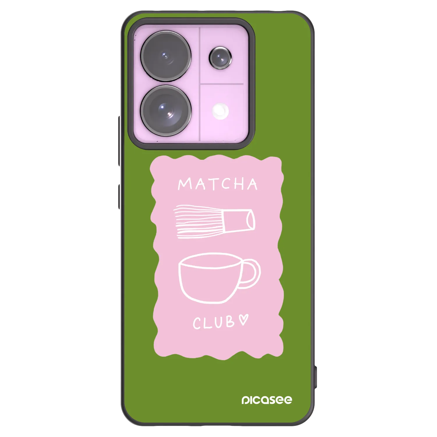 Picasee Xiaomi Redmi Note 13 Pro 5G Hülle - Schwarzes Silikon - Matcha club