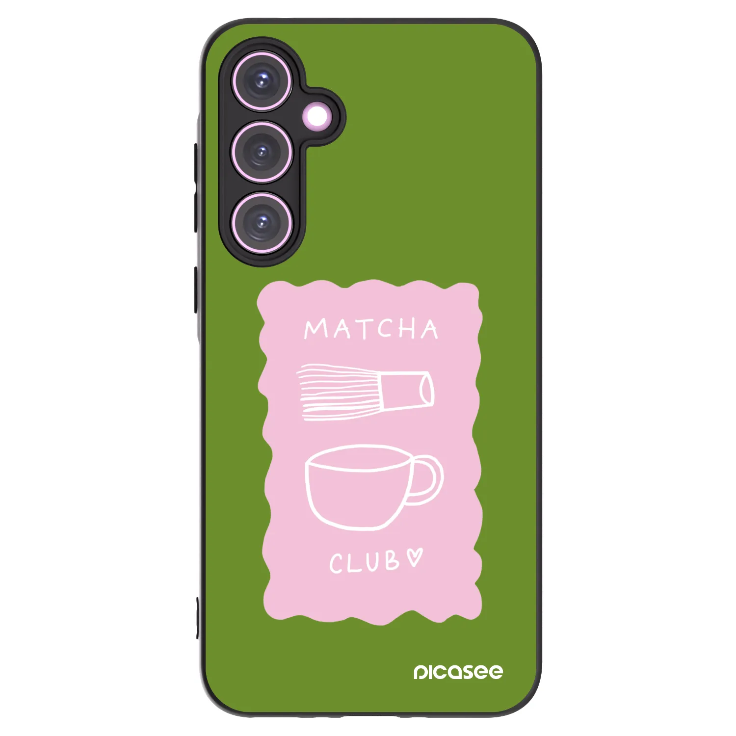 Picasee Samsung Galaxy A35 5G A356B Hülle - Schwarzes Silikon - Matcha club