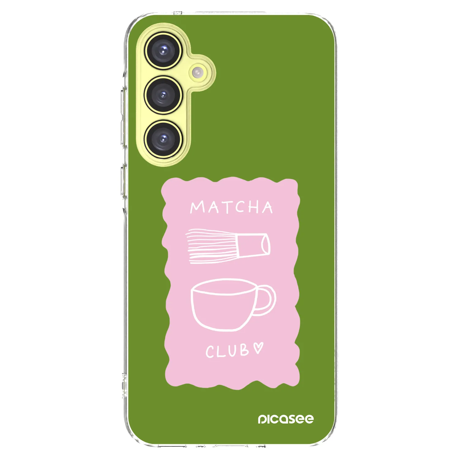 Picasee Samsung Galaxy A35 5G A356B Hülle - Transparentes Silikon - Matcha club