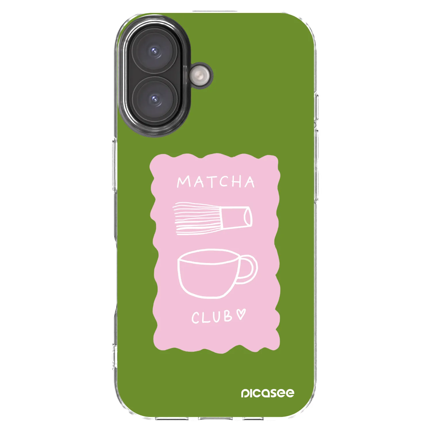 Picasee Apple iPhone 16 Hülle - Transparentes Silikon - Matcha club