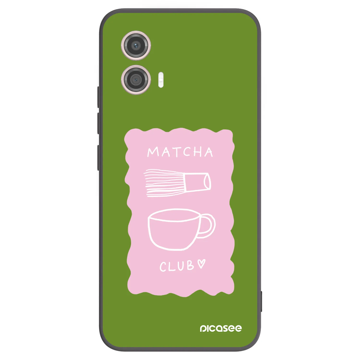 Picasee Motorola Moto G53 5G Hülle - Schwarzes Silikon - Matcha club