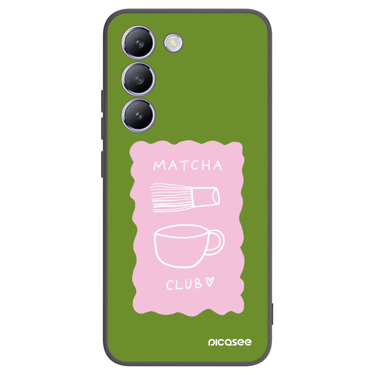 Picasee Vivo V40 SE 5G Hülle - Schwarzes Silikon - Matcha club