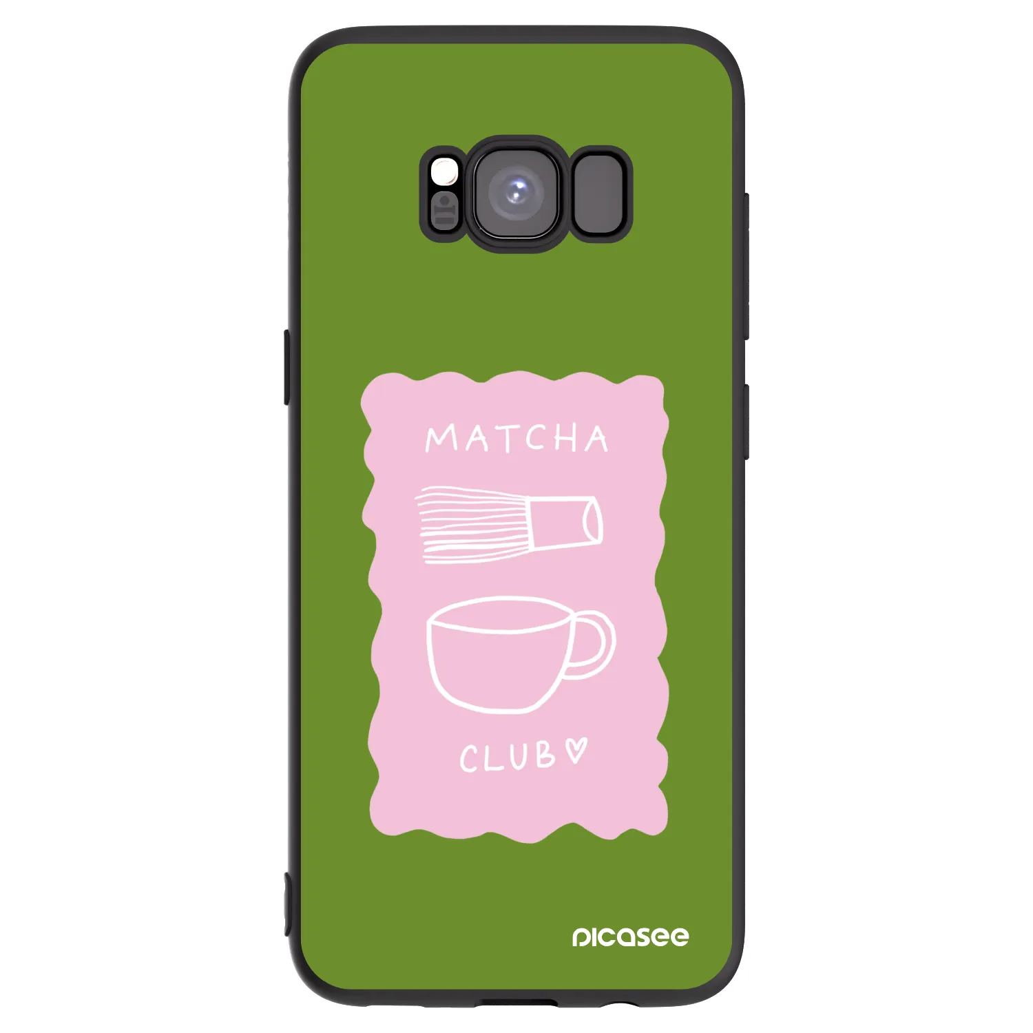 Picasee Samsung Galaxy S8 G950F Hülle - Schwarzes Silikon - Matcha club