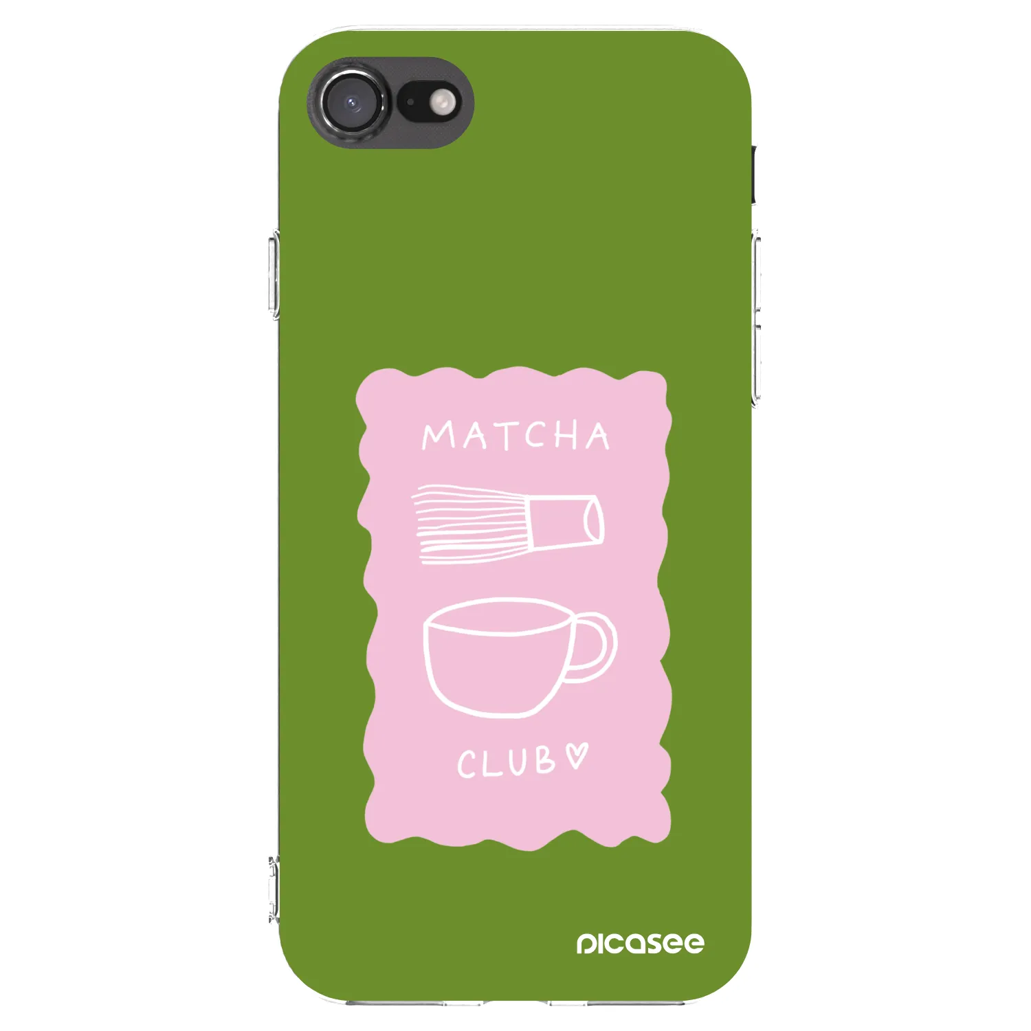 Picasee Apple iPhone 7 Hülle - Transparentes Silikon - Matcha club