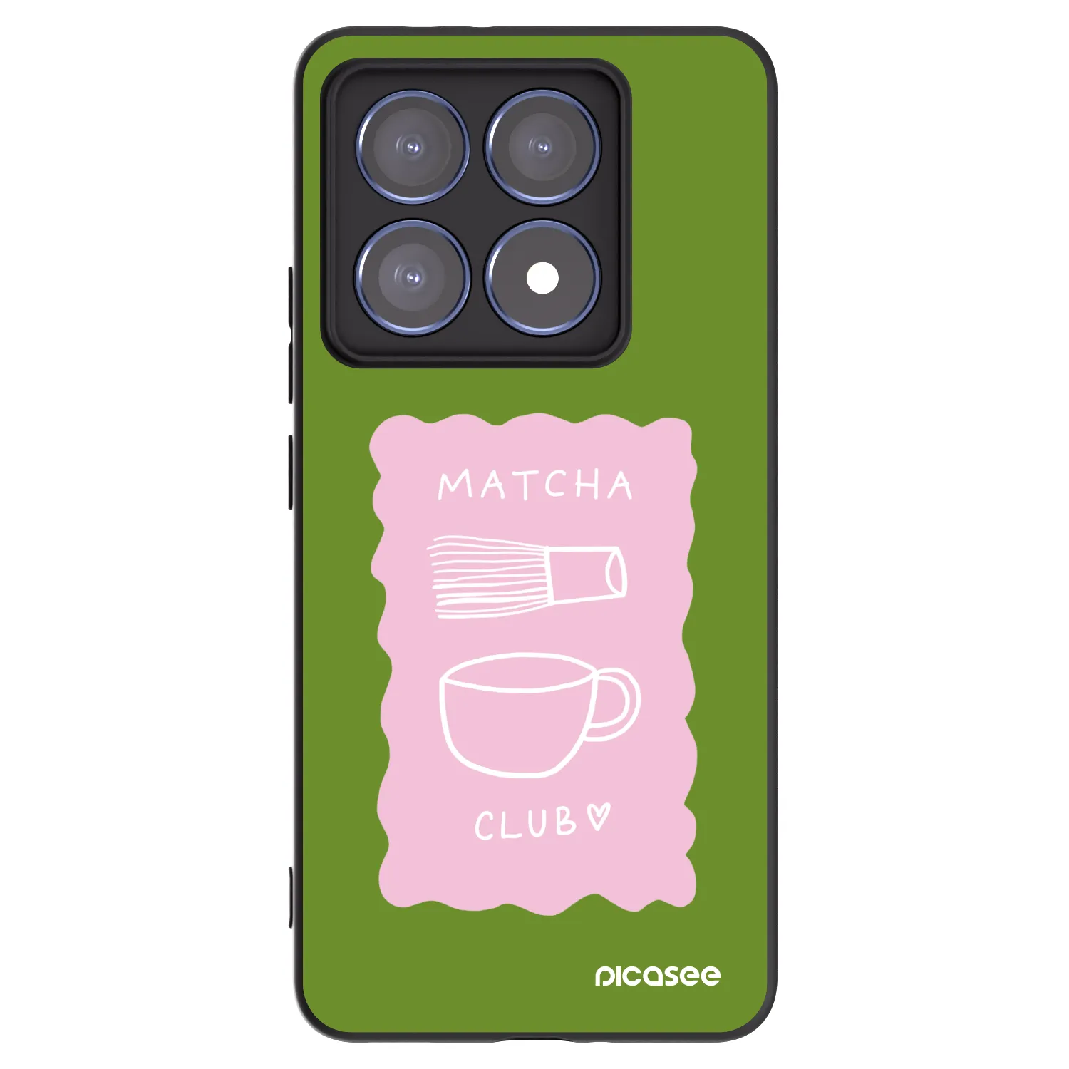 Picasee Xiaomi 14T Pro Hülle - Schwarzes Silikon - Matcha club