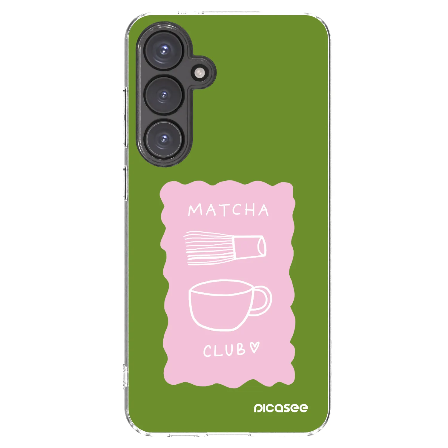 Picasee Samsung Galaxy S24 FE S721B Hülle - Transparentes Silikon - Matcha club