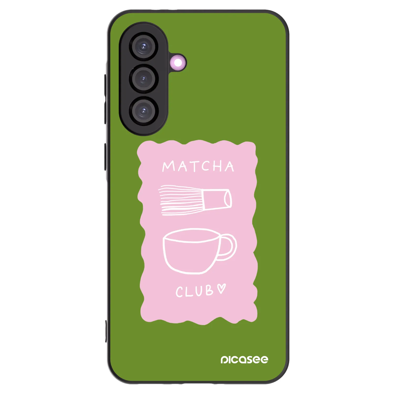Picasee Samsung Galaxy A56 5G A566B Hülle - Schwarzes Silikon - Matcha club