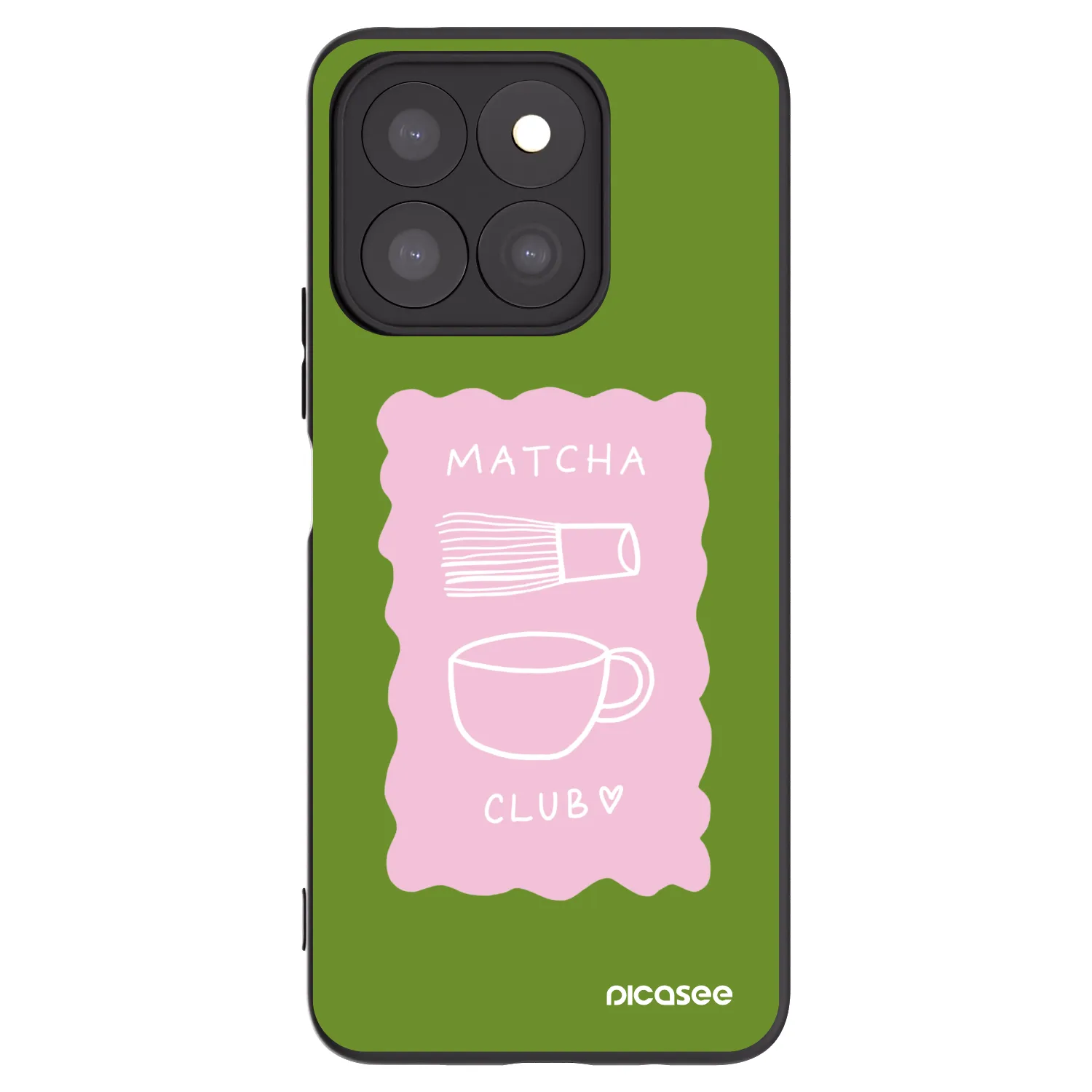 Picasee Honor X8c Hülle - Schwarzes Silikon - Matcha club
