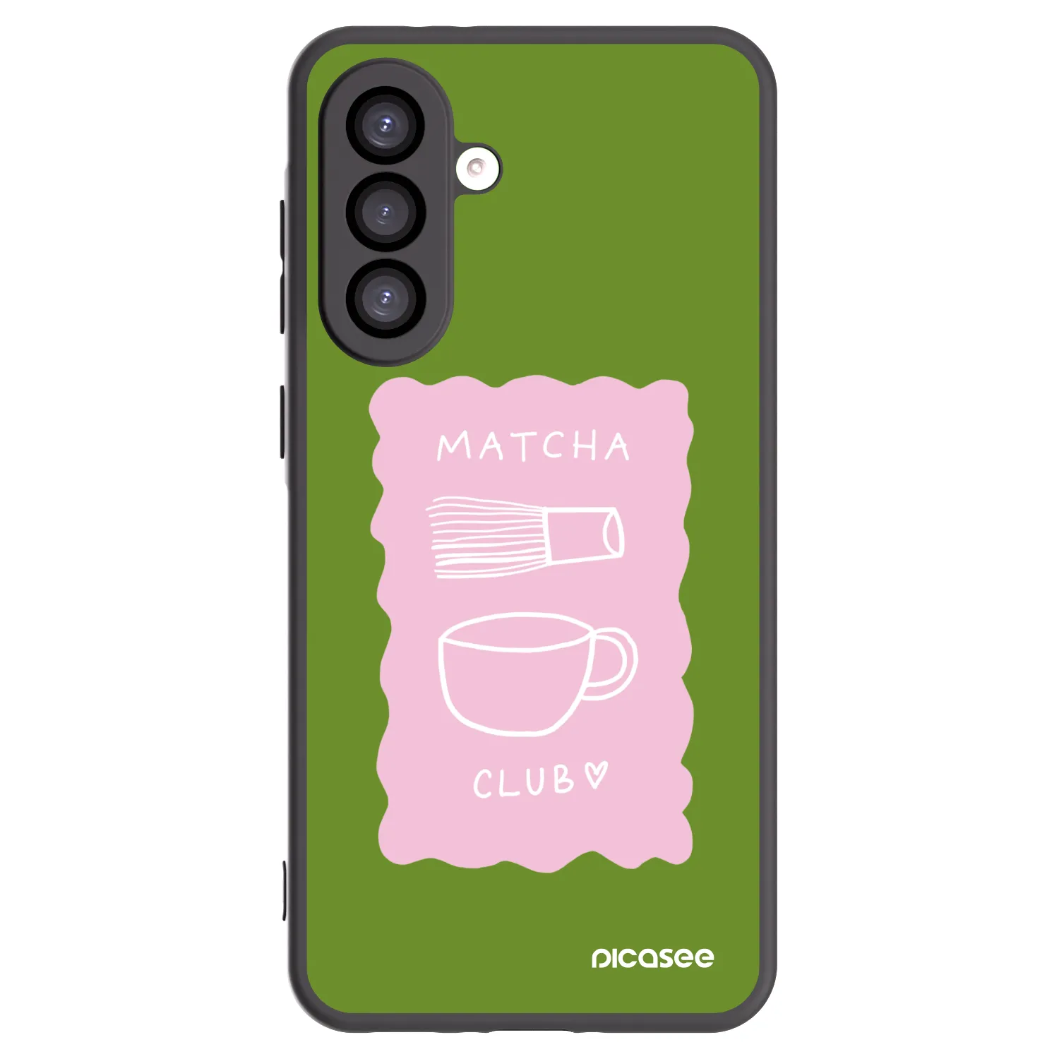 Picasee Samsung Galaxy A26 5G A266B Hülle - Schwarzes Silikon - Matcha club