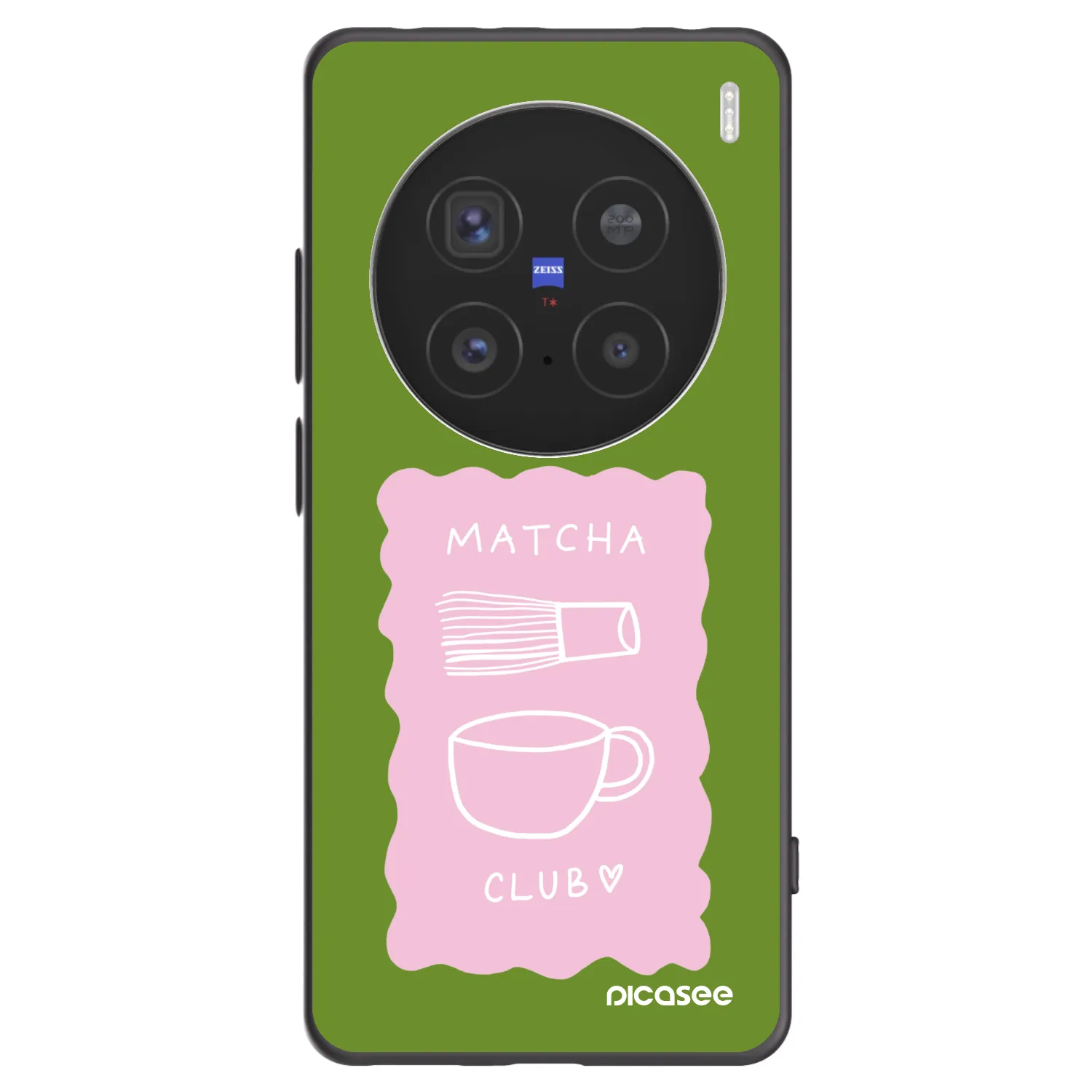 Picasee Vivo X200 Pro Hülle - Schwarzes Silikon - Matcha club