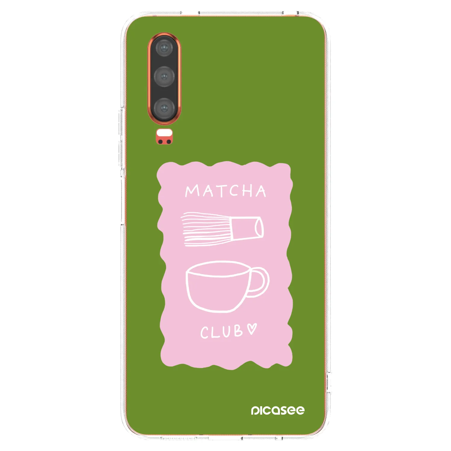 Picasee Huawei P30 Hülle - Transparentes Silikon - Matcha club