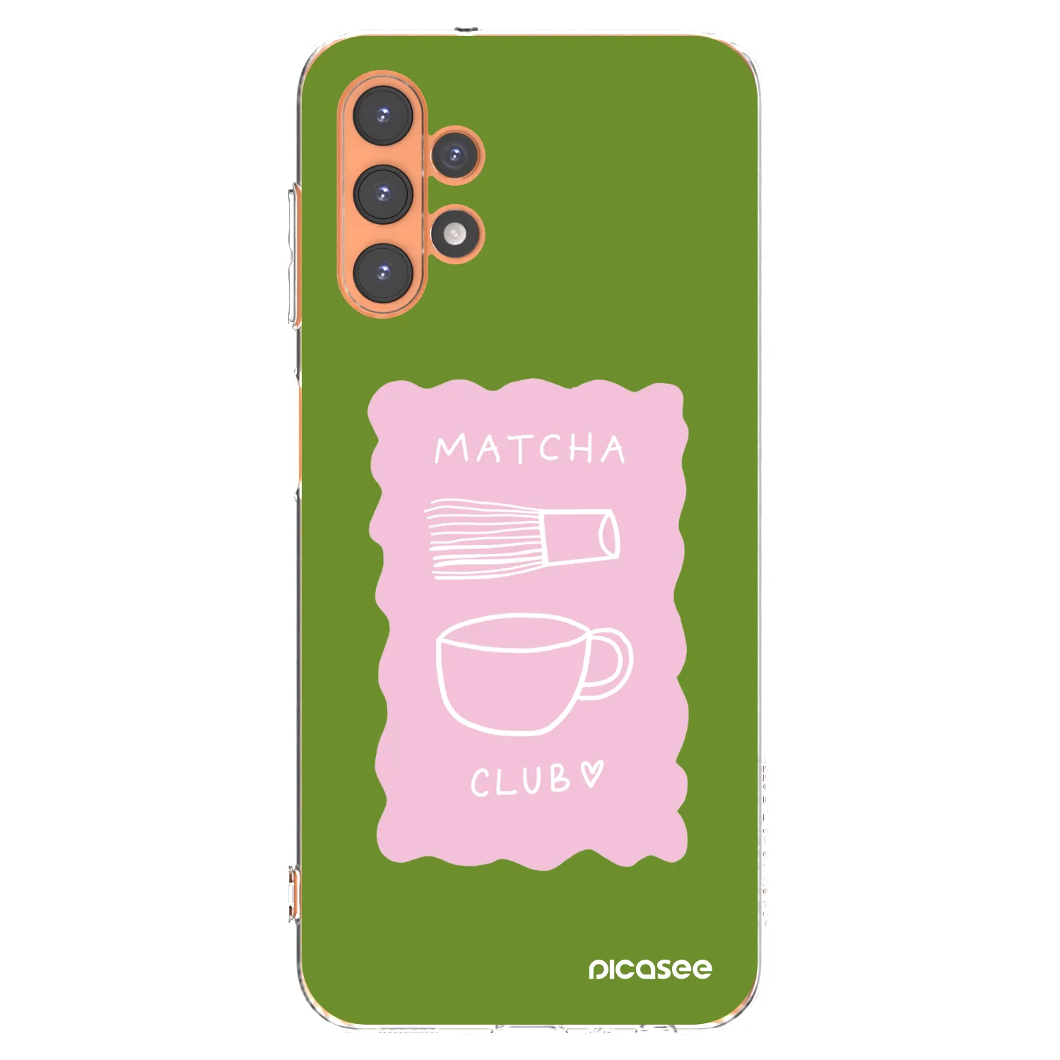 Picasee Samsung Galaxy A13 5G Hülle - Transparentes Silikon - Matcha club