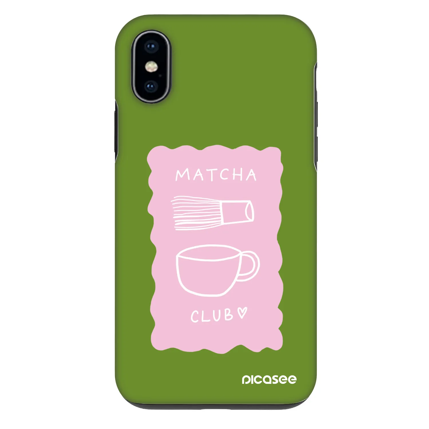 Picasee Fashion Case für Apple iPhone X/XS - Matcha club